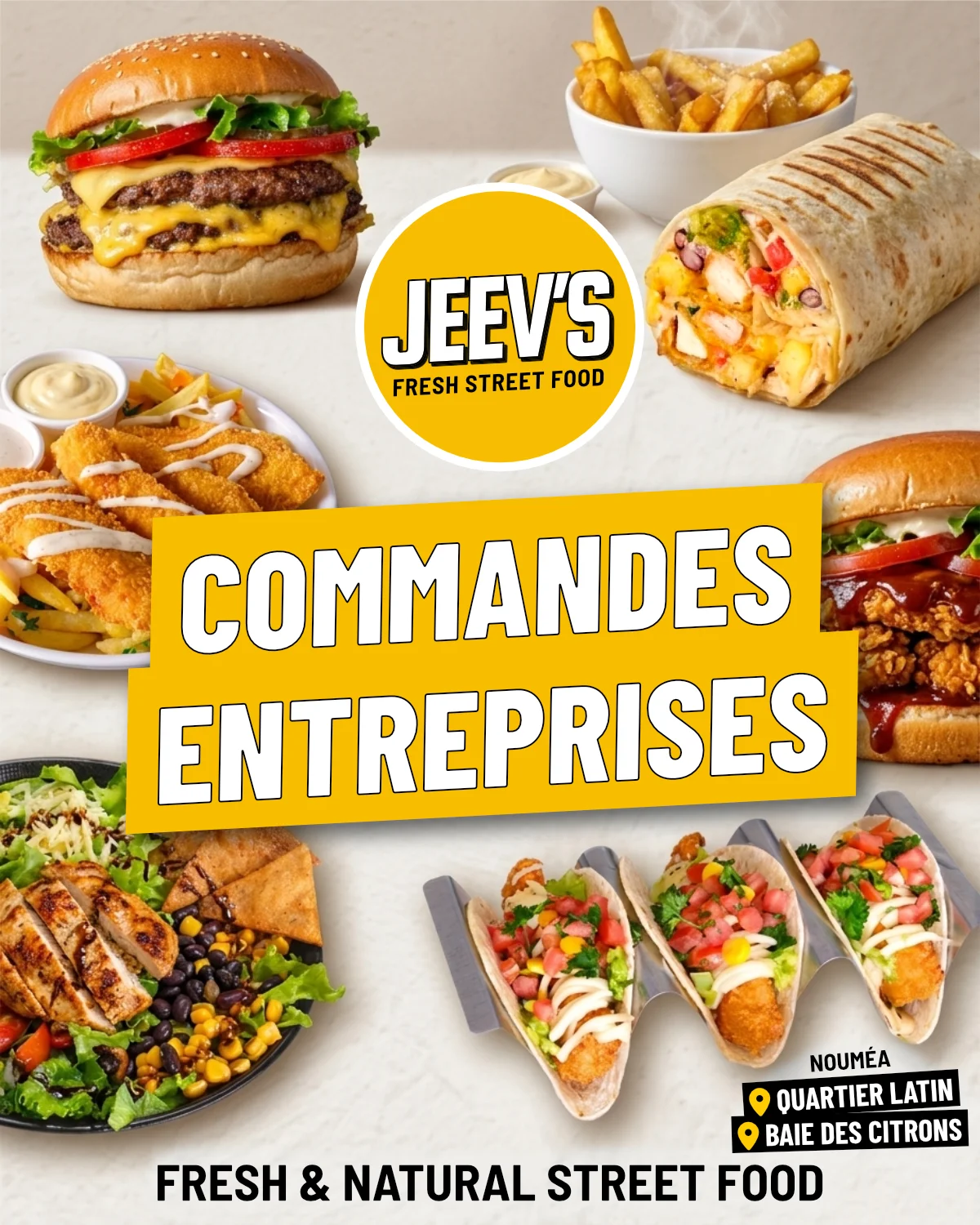 Commande groupée Jeev's pour entreprise à Nouméa
